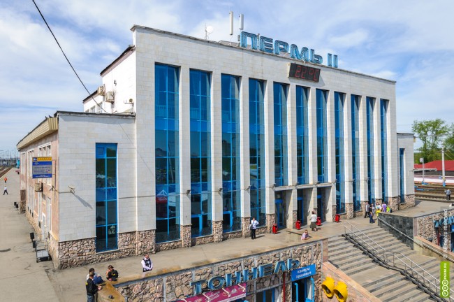 Вокзал города Пермь