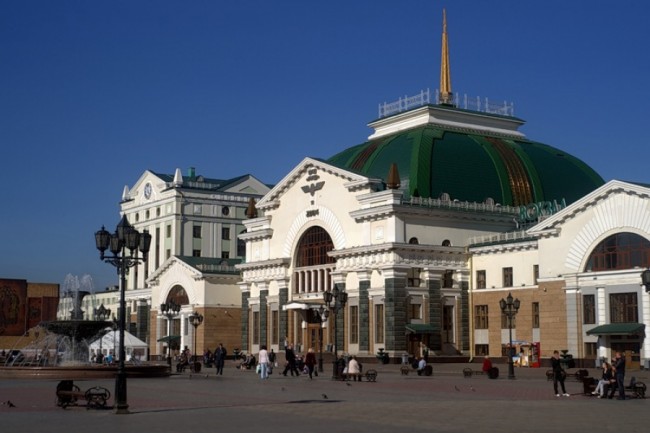 Вокзал города Красноярск