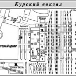 Схема Курского вокзала в Москве