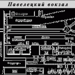 Схема Павелецкого вокзала в Москве